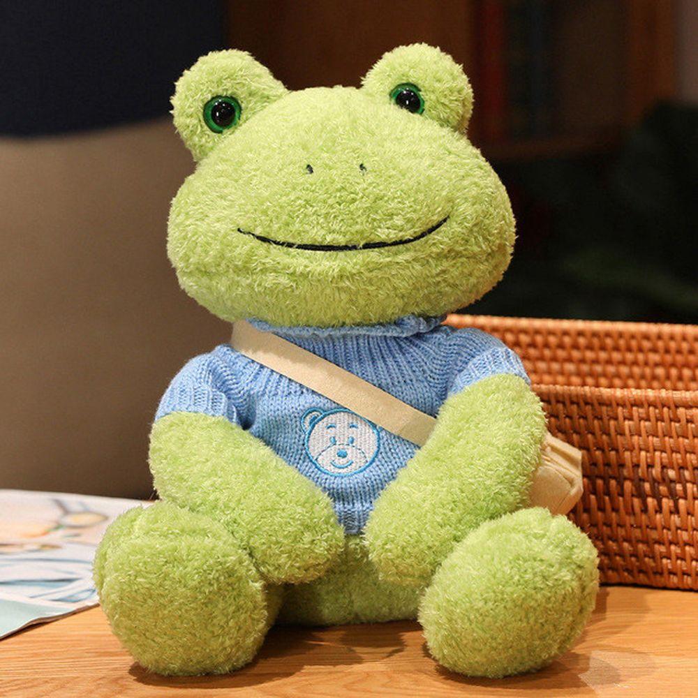 Soft Toy Cartoon Doll Stuffed Animals Sweater Frog Doll Frog Stuffed Toy Dressing Frog Plush Toy
