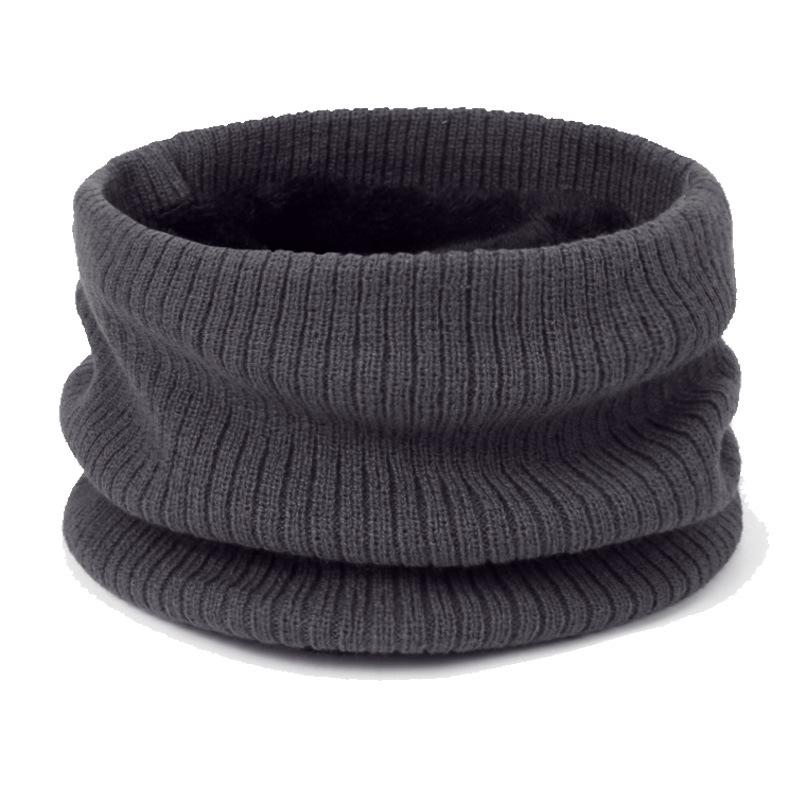 Комплект из мужского и женского трикотажного пуловера и шапки: Осенне-зимняя теплая шапка с бархатной подкладкой, шарф, перчатки