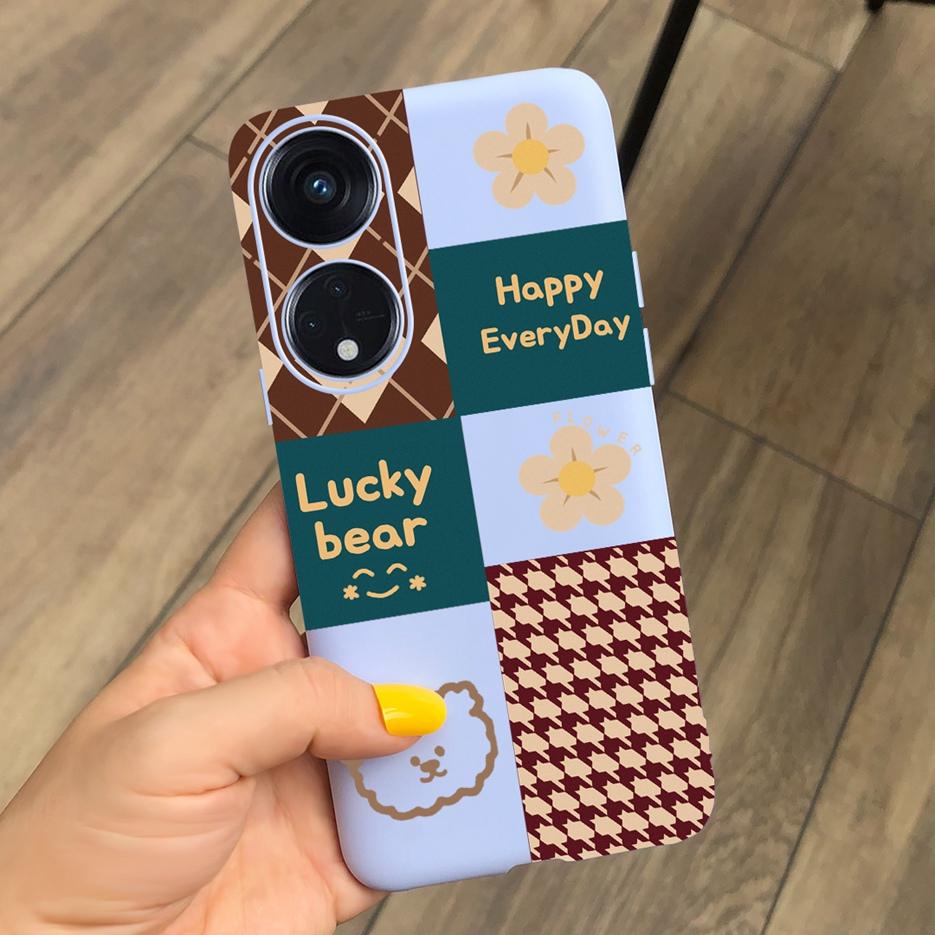For Oppo Reno 8T 4G Case CPH2481 Luxury Art Printed Cover Silicone Soft TPU Phonw Case For Oppo Reno8 T 5G Reno 8T Reno8T Bumper