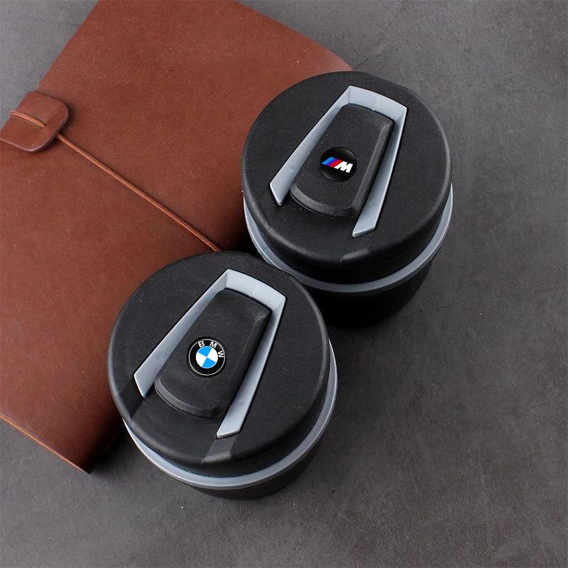 1Pcs Car Ashtrays Portable Auto LED Light Cup Holders Accessories Stickers For BMW G30 G32 G01 G02 G05 G06 G07 G26 G23 G22 F40 GR5