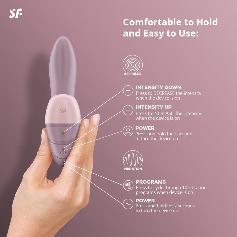Satisfyer Supernova Oldrose Vibrating Clitoral Stimulator with Rechargeable Battery and Waterproof Design