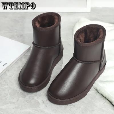Женские повседневные нескользящие ветрозащитные холодостойкие ботинки зимние большие размеры плюшевые теплые зимние ботинки