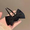 Принцесса в бегах: 2024 Большой Черный Зажим-Заколка для Волос в Виде Банта Головной Убор для Женщин