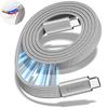 Magtame Type C Cable Flat Flat Magnet Automatic Storage 240W/5A Fast Charging Type-c Cable QC4.0/PD3.1 Compatible Usbc-usbc Cable Metal Connector