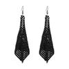 Women Fashion Korean Version of Fashionable Versatile Glitter Earrings Square Variable Sequins Long Tassel Exaggerated Earrings