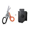 Multifunctional Folding Trauma Scissors Emergency Scissors with Cutter and Glass Breaker for Outdoor Camping Rescue Tools