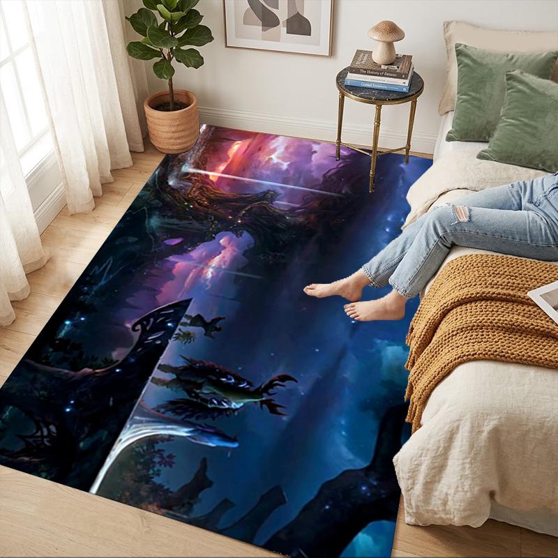Fantasy Forest Living Room Nonslip Area Rug Soft Carpet For Bedroom Game Playroom Sofa Office Home Decor Doormat Christmas Gift C9302283