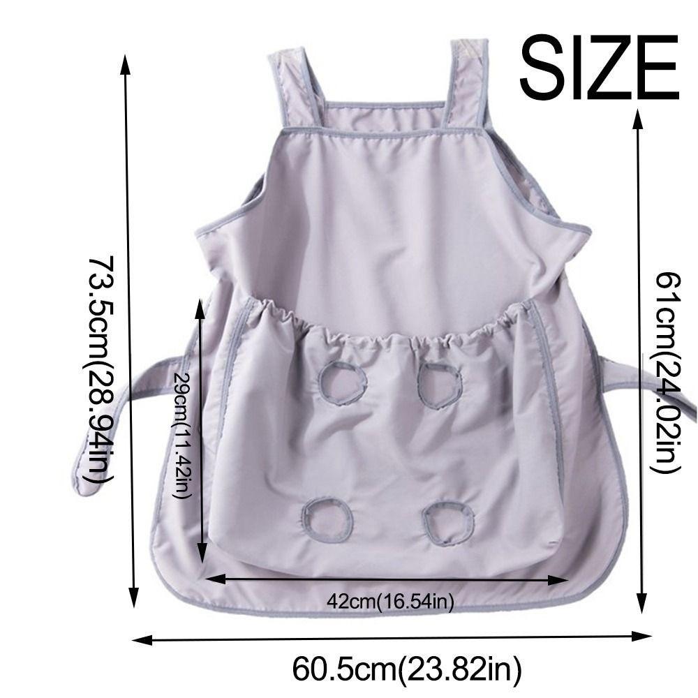 Adjustable Cat Holding Apron Elastic Pocket Pet Carrier Apron New Pet Grooming Smock  Cat Holding
