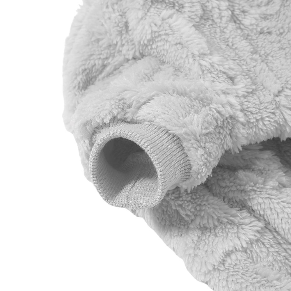 Флисовый комбинезон для щенков, осенне-зимняя одежда для маленьких собак, комбинезоны, пижамы, милый принт, чихуахуа, йоркширский костюм для домашних животных