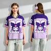 Fan-style soccer jersey, sweet and cool summer T-shirt, plus size adult casual sports T-shirt.