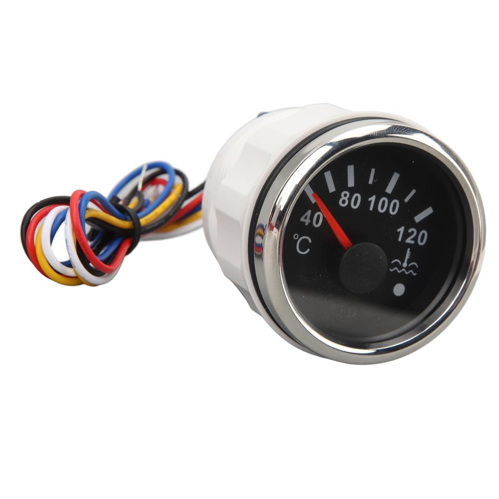 52ММ Датчик температуры воды 40–120 градусов C DC9–32В Стрелочный измеритель температуры воды с подсветкой для автодомов