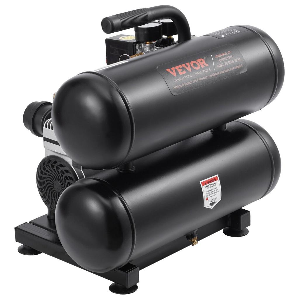 Air Compressor Compact Portable Oil Free Compressor 4.6 Gallon 90 PSI