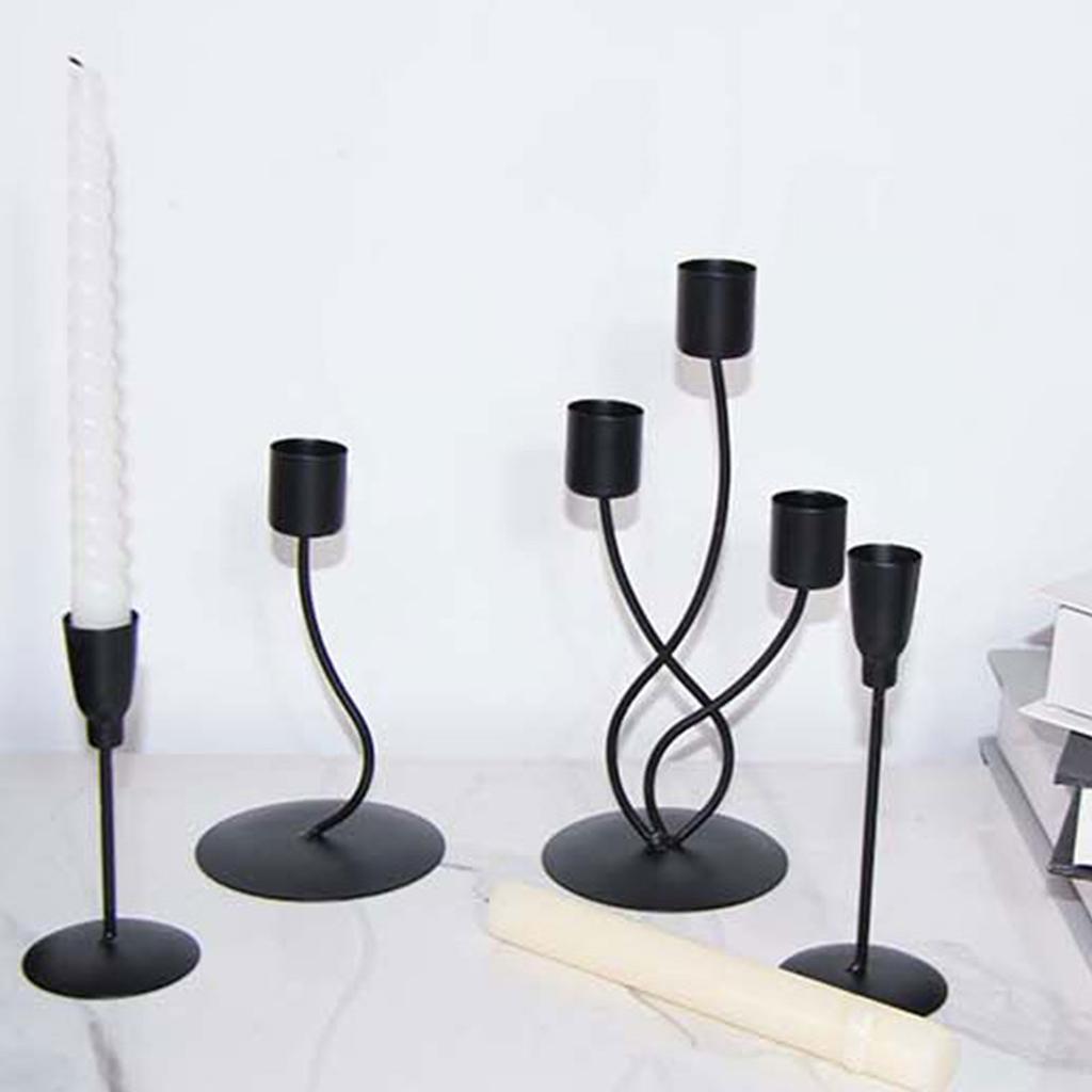 Элегантный металлический подсвечник в скандинавском стиле, декоративный железный конический подсвечник для домашнего стола, центральные украшения