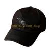 49MD Унисекс Бейсболка с Готической Вышивкой Ворона Регулируемая Snapback Кепка Папы для Повседневной Активности Защита от Солнца на Открытом Воздухе Головной Убор