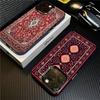 Чехол для телефона с цветочным узором в стиле персидского ковра для IPhone 17 16 15 14 13 12 11 Pro Max Plus Pro Цветной корпус