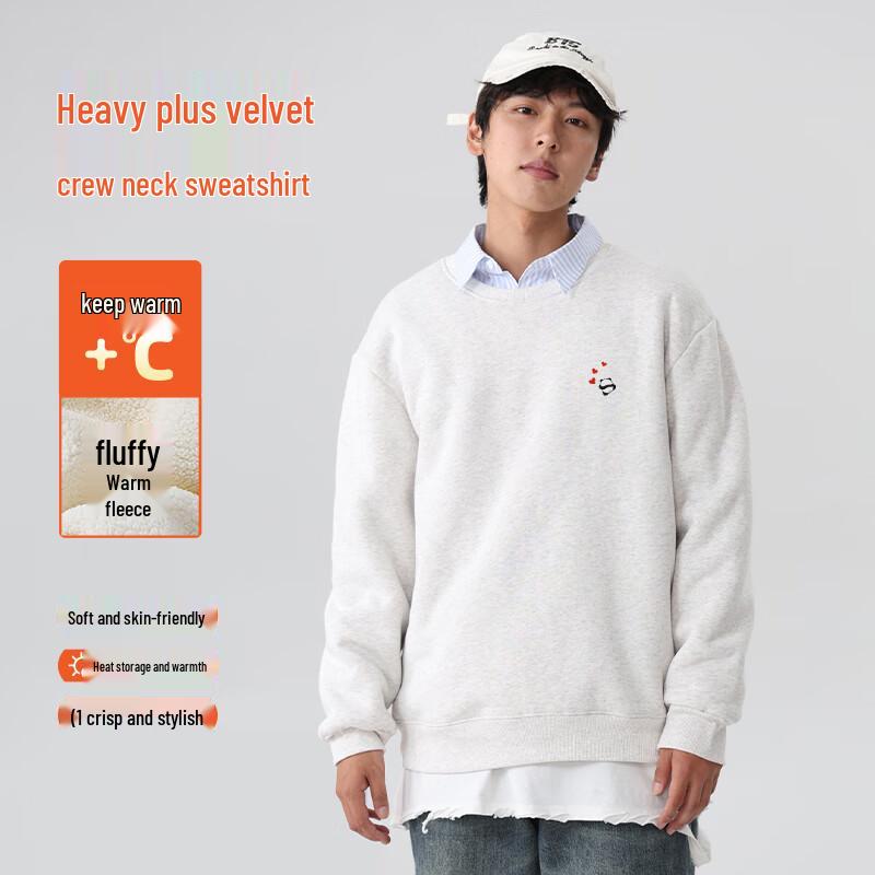 Mark Fairwhale Men's Fleece-Lined Round Neck Sweatshirt