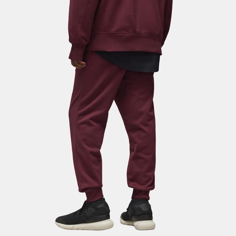 Штаны adidas Y-3 French Terry с манжетами Shadow Red для мужчин в уличном стиле IV5572