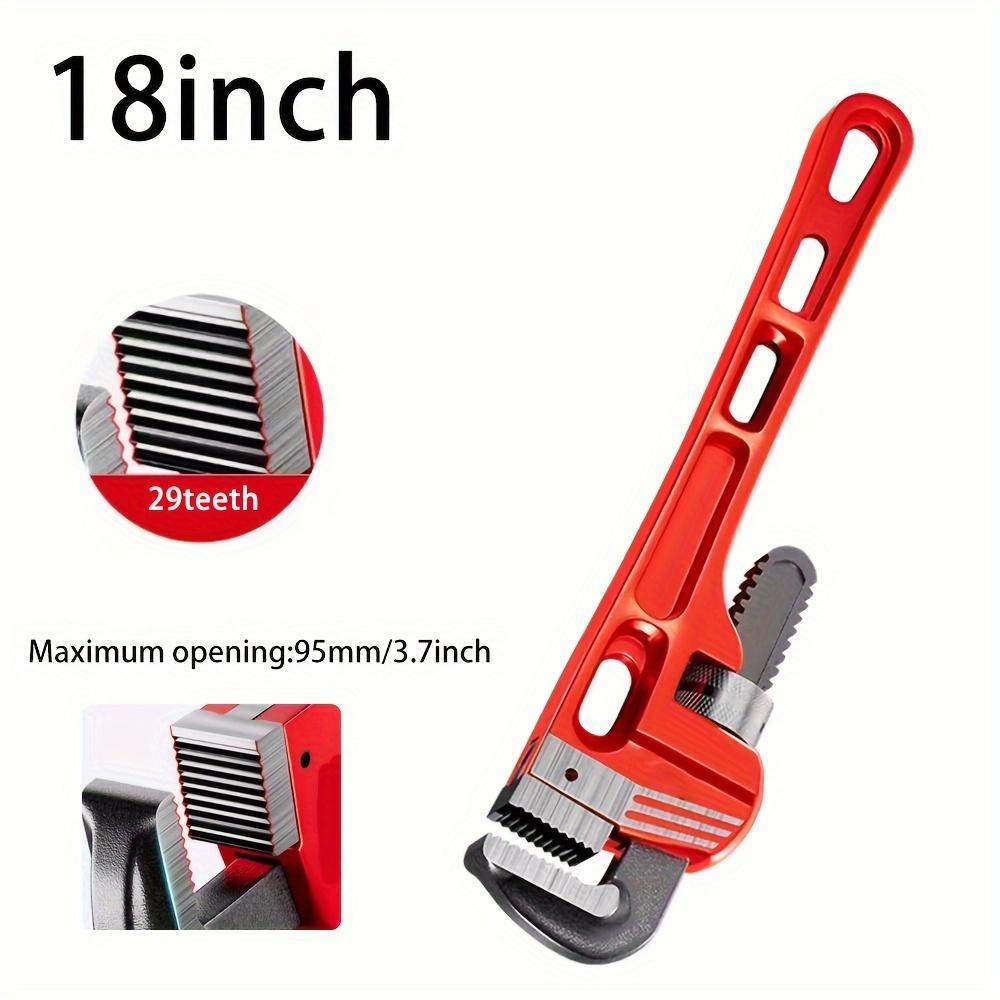 14/18/24 Inch Heavy Duty High Carbon Steel Pipe Wrench,Adjustable Plumbing Wrench,Heavy Duty Plumbers Tool with Drop Forged Jaw