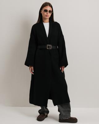 Кардиган длинный с поясом Avrile 91828 черный