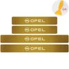 4Pcs Car Door Threshold Guard Stickers Badge Accessories for Opel Astra H G Insignia Antara Ampera Mokka Zafira Corsa Vauxhall  VS5