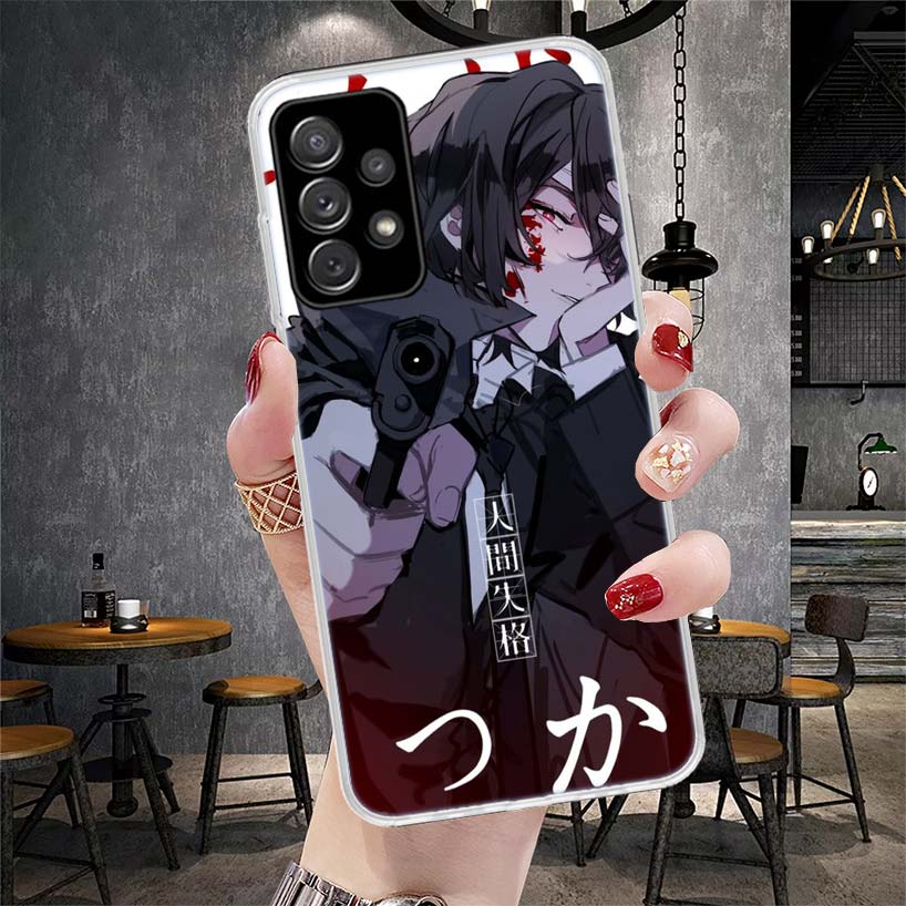 Bungo Stray Dogs Чехол для телефона Дазай для Samsung Galaxy A12 A22 A32 A52 A72 A02S A51 A50S A71 A70 A31 A20S Note 20 Ultra S10 A10S G