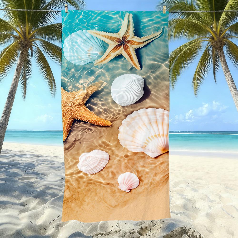 Microfiber Printed Beach Towel Quick-Drying Sand-Proof Absorbent Bath Towel Travel Swimming Towel