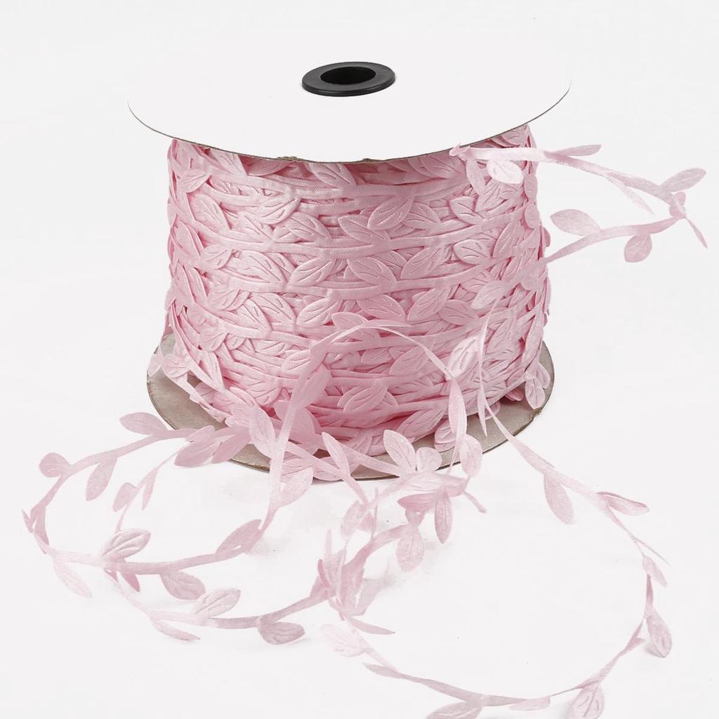 10M Colorful Artificial Leaves Ribbon Weaving Rope Home Wedding Decoration Gift Packing ARI