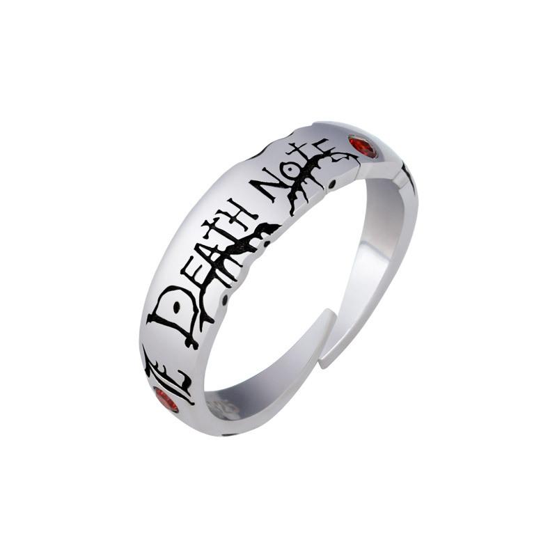 Anime Death Note Yagami Light Alloy Rings Cosplay For Men Women Adjustable Ring Props Jewelry Accessory Gift