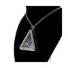 Stones and Minerals. Raw Aquamarine Necklace. Triangle Model.