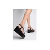 Shoetopia Девочки П-7 Черная Платформа - 5 UK (Девочки-P-7-Черный)