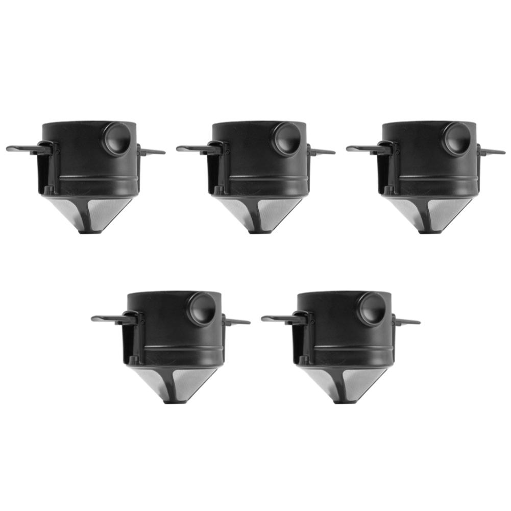 Складной портативный кофейный фильтр, кофеварка из нержавеющей стали, капельный держатель для кофе и чая, многоразовая безбумажная капельница для кофе