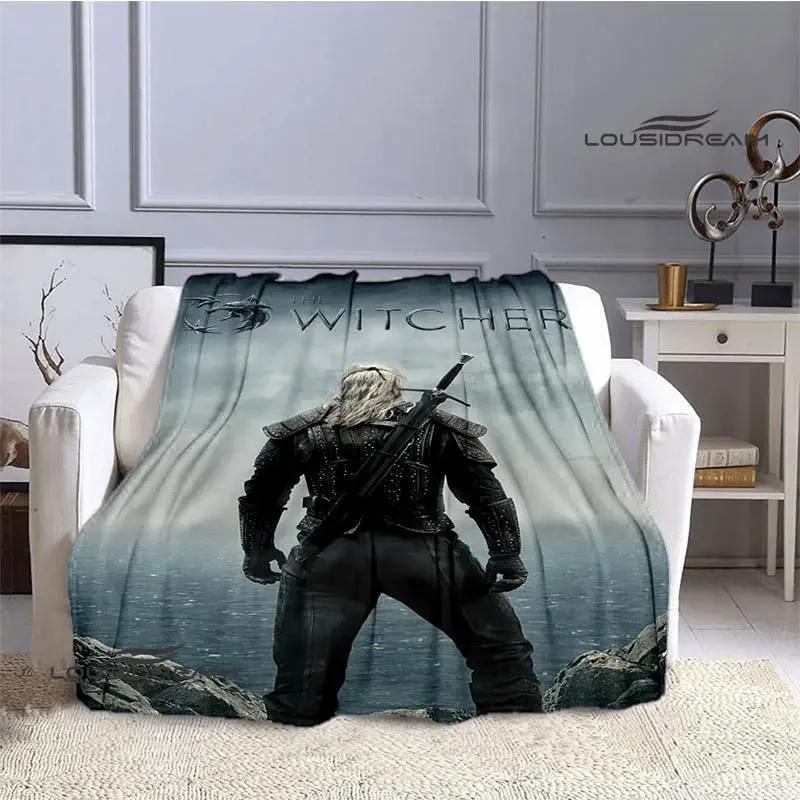 W-Witcher game Printing blanket Flange Warm blanket picnic blanket Home travel blanket bed linings Birthday Gift  picnic blanket