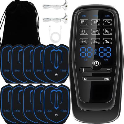 YOSINA EMS Стимулятор мышц всего тела с 9 30 уровнями интенсивности, двойной и идеальный подарок ко Дню пожилого человека, режимы, уровни, канал A/B, Type-C
