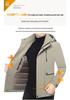 Стильная мужская пуховая куртка с капюшоном в стиле business casual - Зимняя теплота 2025 для пап