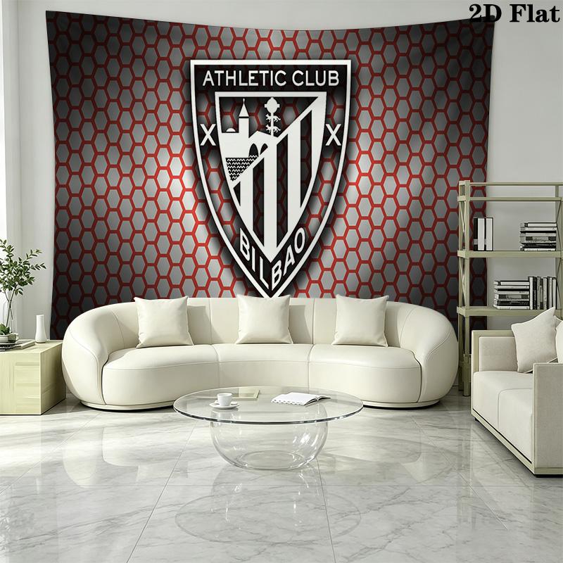 Athletic Club Wall Tapestry Aesthetic Wall Hanging Printed Fabric Blanket Decorative Tapestries for Bedroom Living Room Home Decor