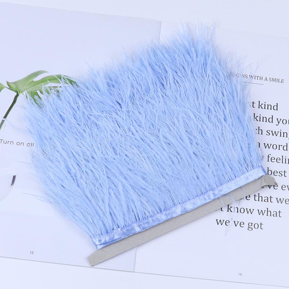 Край страусиных перьев 6-8 см, декоративные свадебные аксессуары, край вечернего платья 