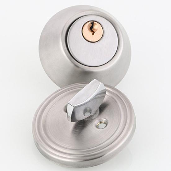 Круглые дверные ручки из нержавеющей стали, входные внутренние проходные замки, ключ