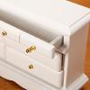 Ingenious Anti-deformed Decorate Birch Wood White Mini Dresser Supply for Micro Landscape