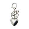 Attractive Heart shaped Keychain Pendant with Bowknot Fashionable Pendant with 3D Heart shaped for Bag and Keychains