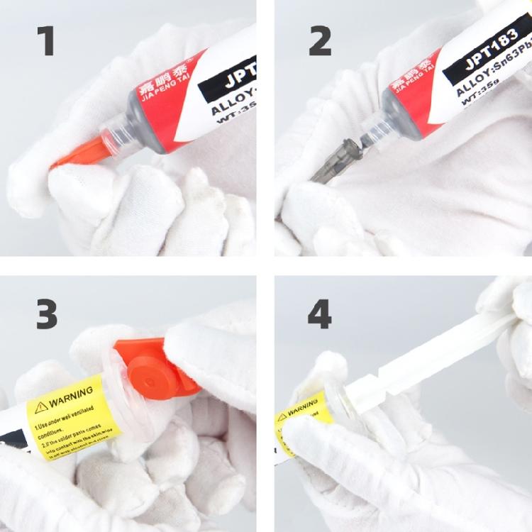 Серебряная паяльная паста для ремонта электрических компонентов, 227℃ Температура плавления, Очиститель для паяльного жала, Очищающая паста от окисления