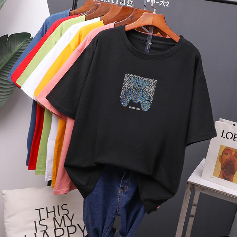 TWINFLAMES Летняя женская футболка с милым медведем, футболка с рисунком Harajuku, топ Y2k, эстетическая одежда