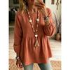 Women S Loose Fit Doll Blouse With Lantern Sleeves For Spring Summer Autumn