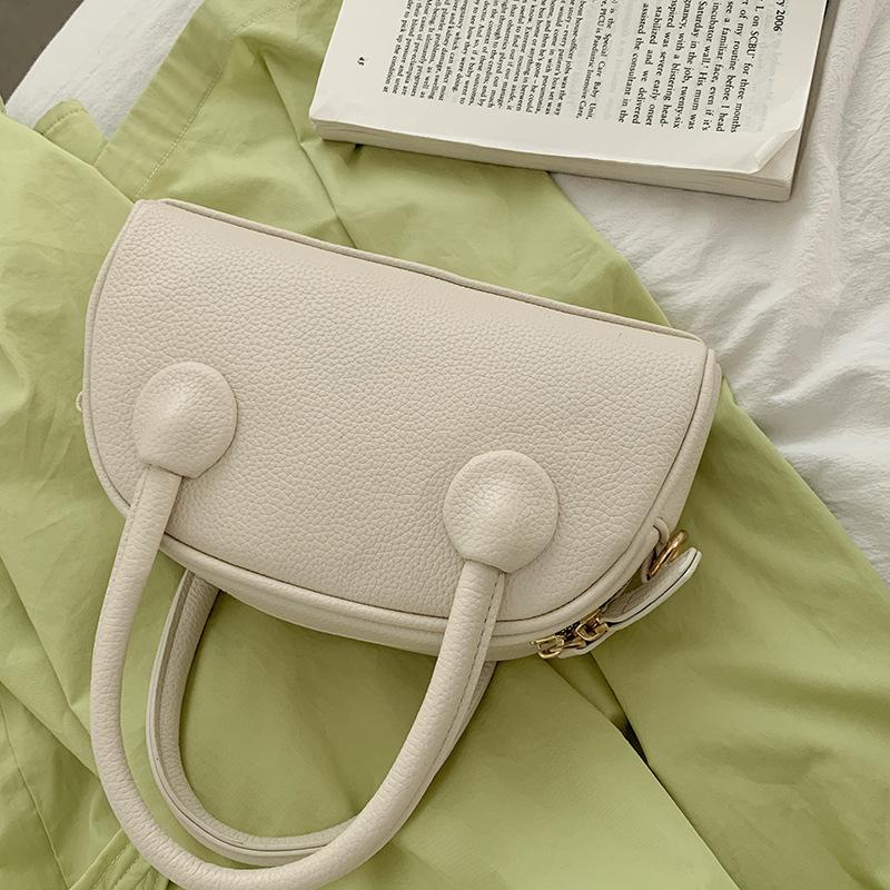 French Niche Design Bag Women's Handbag 2025 New Fashion Shell Bag Simple Shoulder Messenger Bag