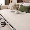 Новая подушка для дивана, универсальная для всех сезонов, стиль легкой роскоши, цельная прямая рядная подушка на сиденье, теплый чехол для дивана, нескользящая