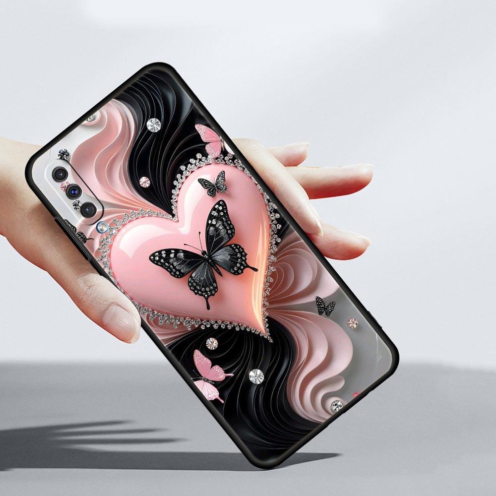Colored Love Heart Printed Phone Case for Samsung Galaxy A56 A36 A26 A16 A34 A24 A42 A22 A20 A12 A40 A30 A10 5G Soft TPU Cover