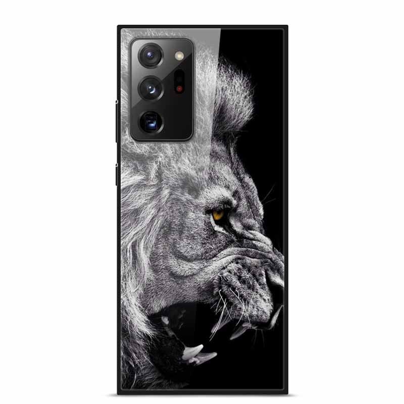 Стеклянная задняя крышка для чехла Samsung Note 20 Ultra Чехол из закаленного стекла для чехла Samsung Galaxy S21 Ultra S 21 Note20 Ultra Funda