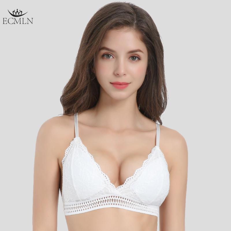 Кружевной женский бюстгальтер без косточек с паралоновыми тонкими съёмными вкладышами и регулируемыми лямками