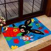 Bing's Colorful Adventure Themed Anti-Slip Rugs - Polyester Home Decor, Suitable for Bedrooms, Living Rooms, Doorways, Studios, and Decorations
