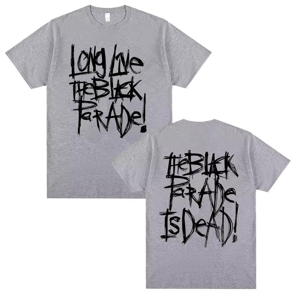 My Chemical Romance Band T Shirts Long Live The Black Parade 2025 Tour T-Shirt Tops Men Women Rock Punk Emo Short Sleeve Tshirt