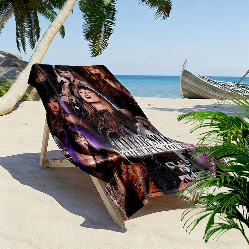 Пляжное полотенце Taylor Print, Большое мягкое быстросохнущее полотенце для пляжа, кемпинга, плавания